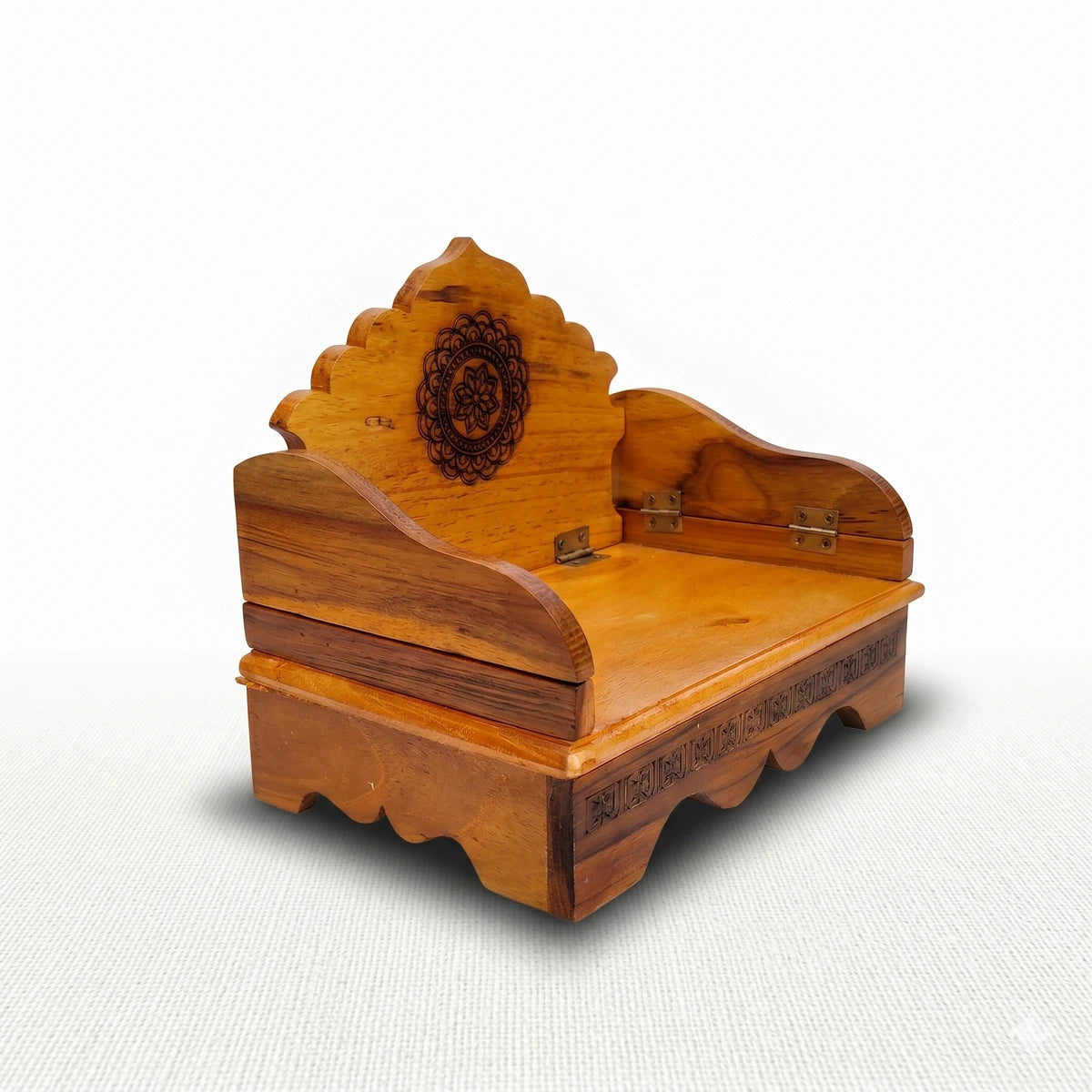 Wooden Plain Sinhasan