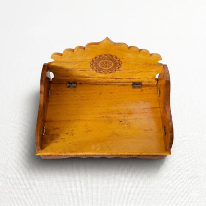 Wooden Plain Sinhasan