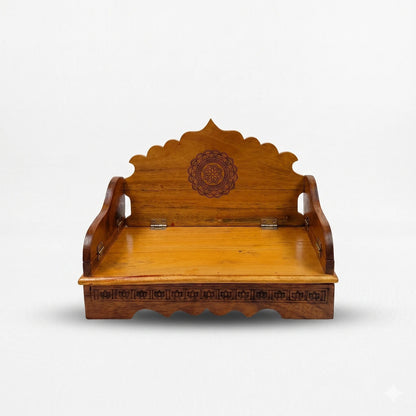 Wooden Plain Sinhasan