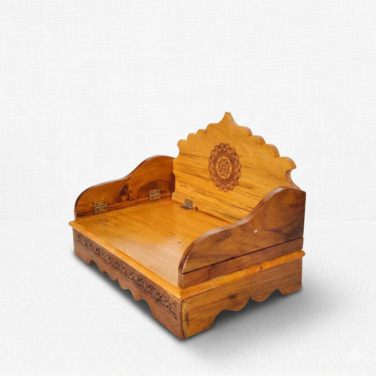 Wooden Plain Sinhasan