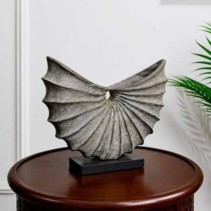 Carved Wood Flower Vase With Stand