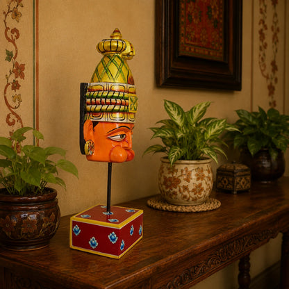 Hand Painted Hanuman Face Stand