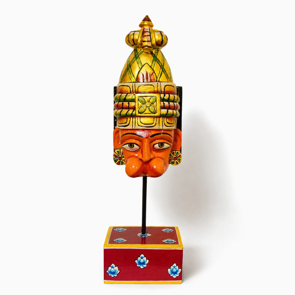 Hand Painted Hanuman Face Stand