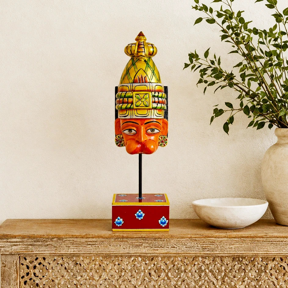 Hand Painted Hanuman Face Stand