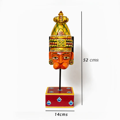Hand Painted Hanuman Face Stand