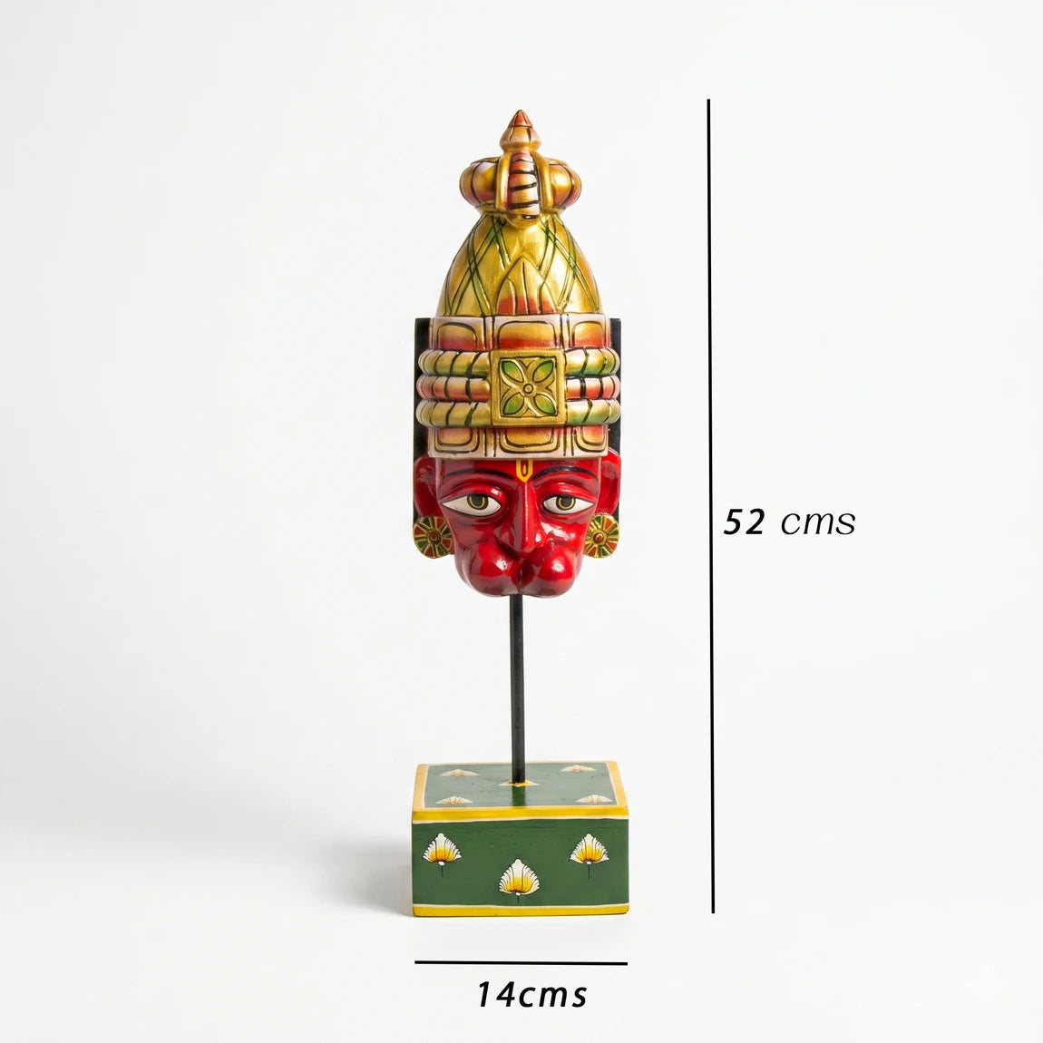Hand Painted Hanuman Face Stand
