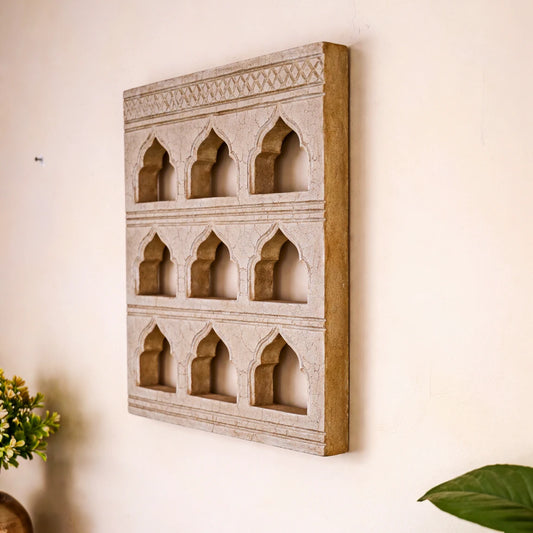 Crackled Antique Finish 9 Mehrab Frame