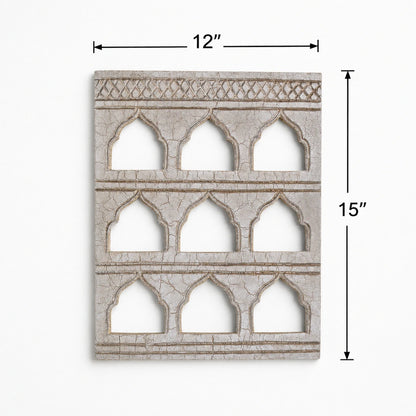 Crackled Antique Finish 9 Mehrab Frame