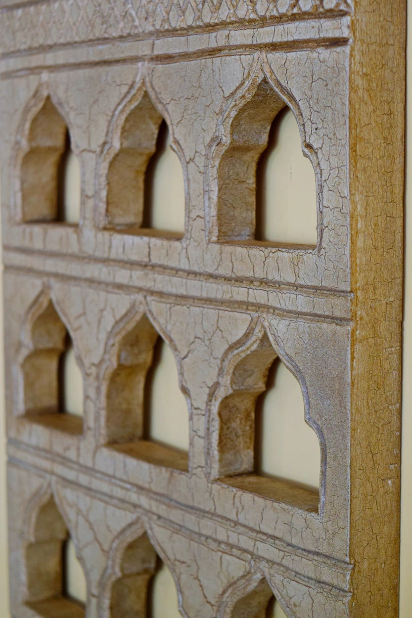 Crackled Antique Finish 9 Mehrab Frame